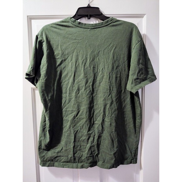 US Polo Assn Pony Pocket T-shirt Relaxed Green Mens Large 100% Cotton Embroidery - Picture 6 of 8